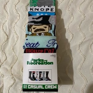 Parks & Recreation Socks 6 Pack